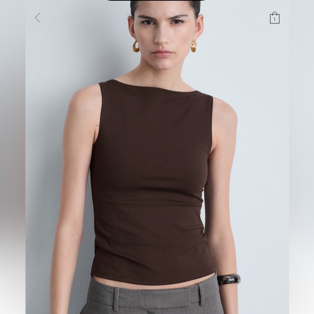 Mango Chocolate Brown Top